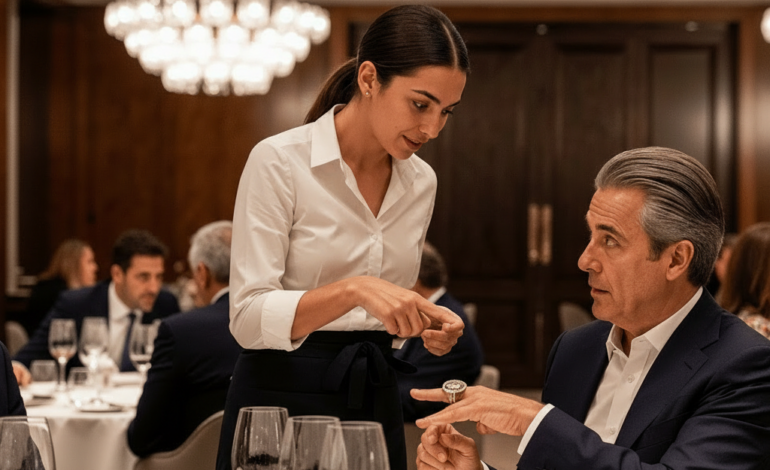 Waitress Tells Millionaire: “My Mother Has a Ring Just Like That” — What Happens Next Changes Everything