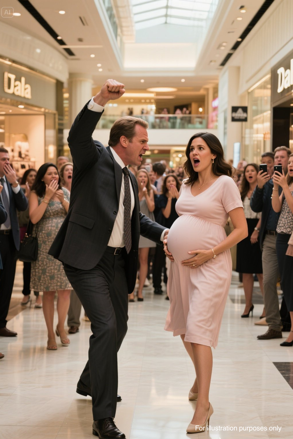 At the Dallas Mall, a CEO Humiliates His Pregnant Wife — But He Had No Idea Who Was Watching…