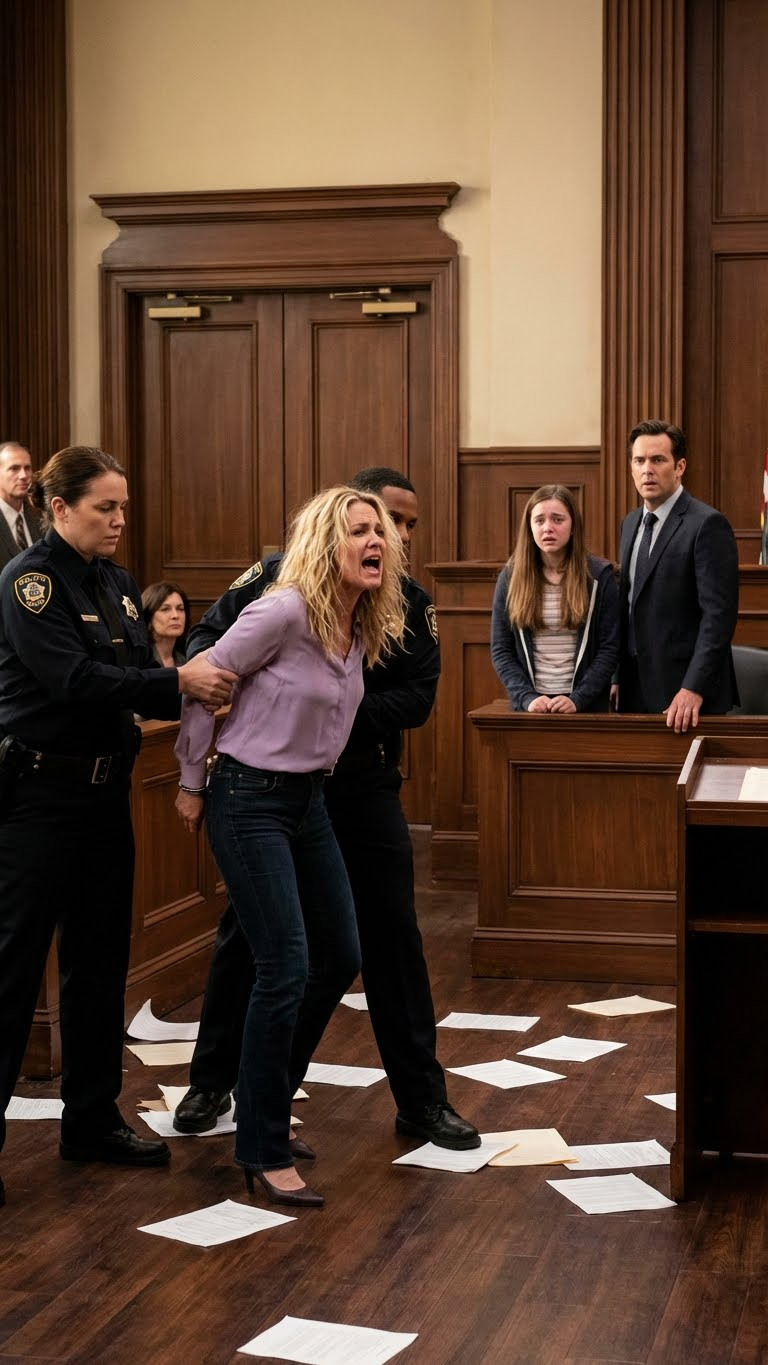 She shattered my birthday car’s windshield out of jealousy. I told my dad the truth — and three weeks later, she left the courtroom screaming in handcuffs.