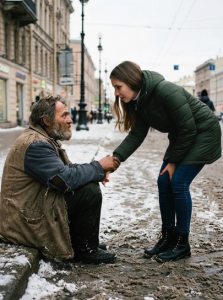 The nurse bought food for the homeless man every evening, but one day the old man suddenly grabbed her hand and said: “Girl, you have fed me so many times, and therefore I ask you not to go home the usual way today, and tomorrow morning I will explain everything…”