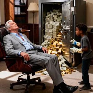 A billionaire pretends to be asleep to test his housekeeper’s son: the boy’s reaction astonishes him!