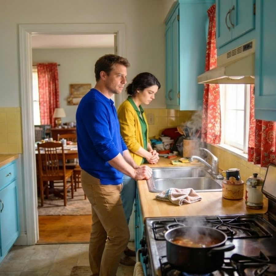 I arrived unannounced and froze. My daughter washed dishes in the cold while her husband and mother-in-law ate comfortably. I didn’t say a word. I simply took out my phone—and made one call.