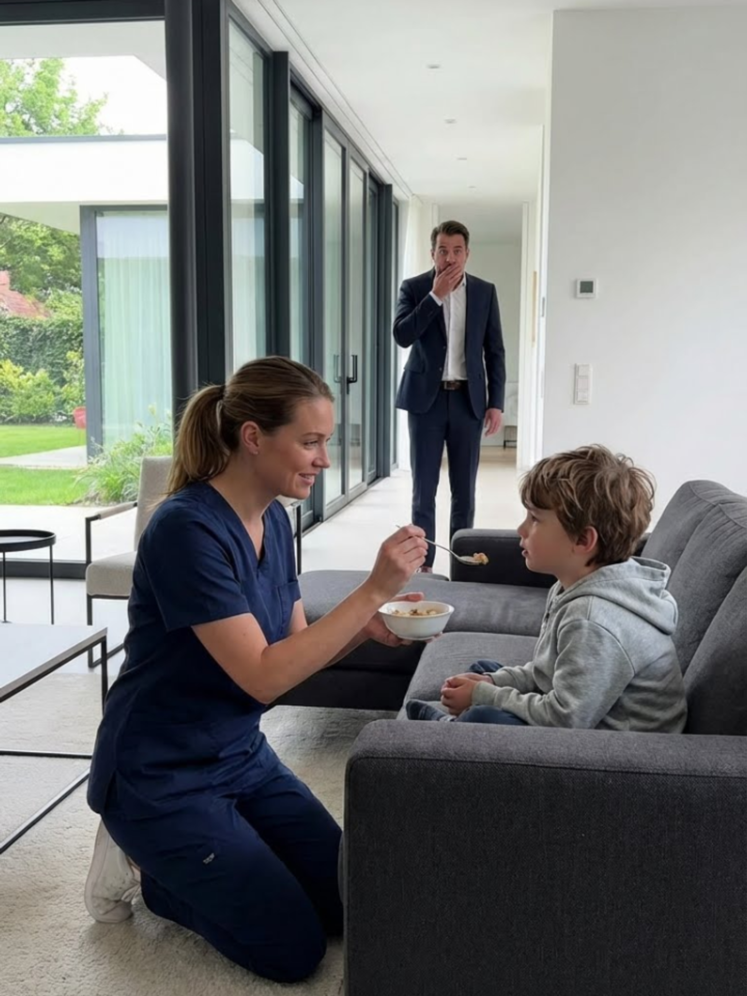 “Whoever can make my son speak will marry me,” the millionaire declared—never expecting the housekeeper to shock everyone.