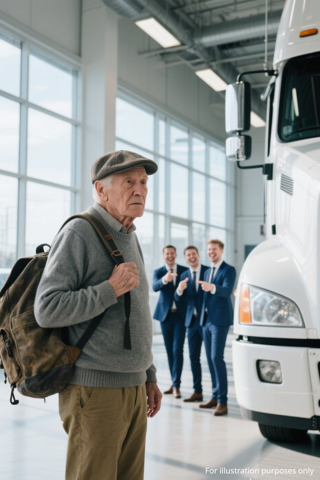 ‘I’ll Take Five Mercedes Trucks,’ Said The Ragged Man. Everyone Laughed — Until They Realized Their Mistake. But By Then, It Was Too Late