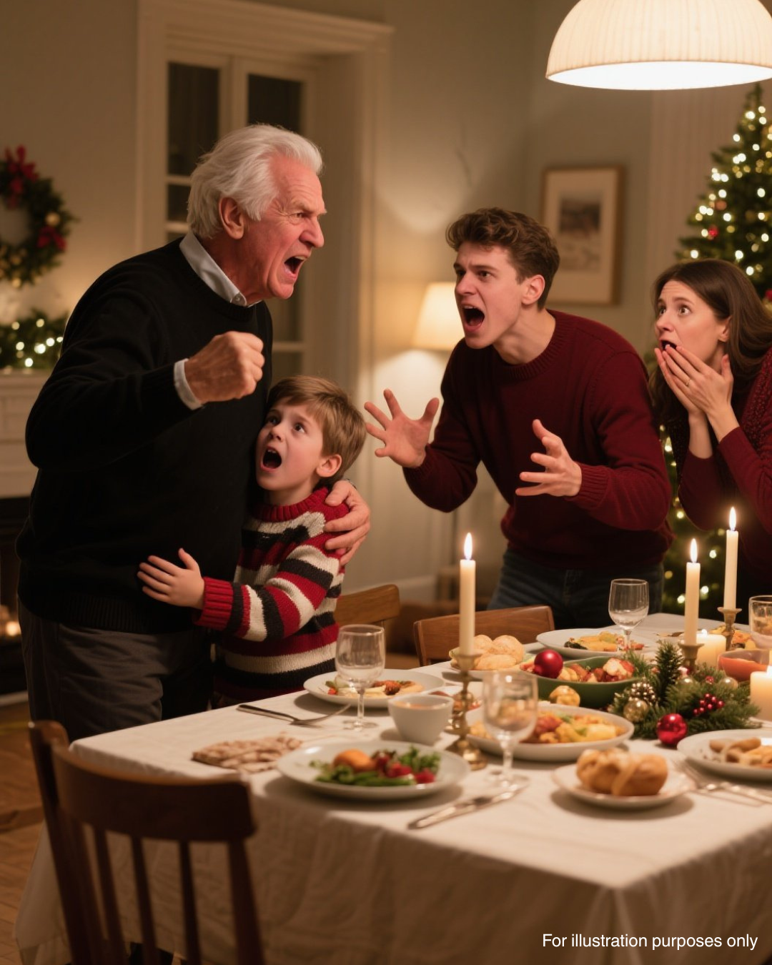 It Was Thanksgiving. My Grandson Was Freezing Outside While His Mom And Stepfather Feasted. When I Burst Through The Door, Six Words From Me Silenced The Room