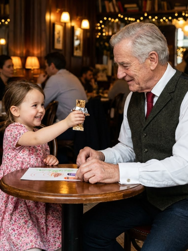 He dined alone for seven years, blind and forgotten—until a cleaner’s daughter joined him one night and altered both their lives forever.