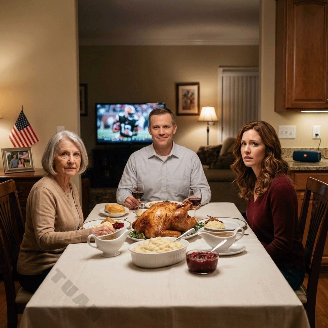 At Thanksgiving dinner, my son smiled and said, “Mom, try this special gravy I made just for you.” For some reason, the moment didn’t sit right with me, so I casually switched plates with his wife like it was no big deal, just to keep the vibe light. About thirty minutes later, she started feeling unwell, and the whole family decided to get her checked out right away. That one simple switch didn’t just change the atmosphere at the table, it brought a truth to the surface that none of us saw coming.