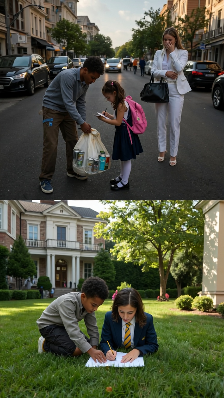 Billionaire Sees a Homeless Boy Teaching Her Daughter — What Happened Next Changed Their Lives Forever