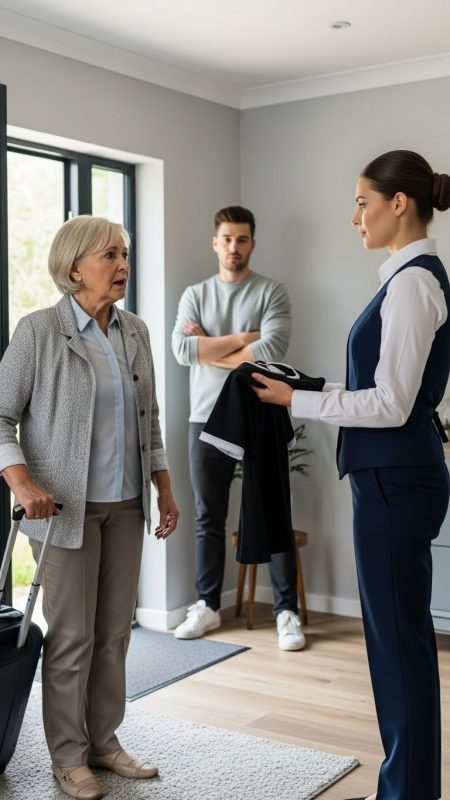 After bankruptcy, I moved in with my son. His wife handed me a maid’s uniform on day one. My son told me to obey her and feel lucky. I disappeared that night. Six months later, the TV screen showed something they never expected.