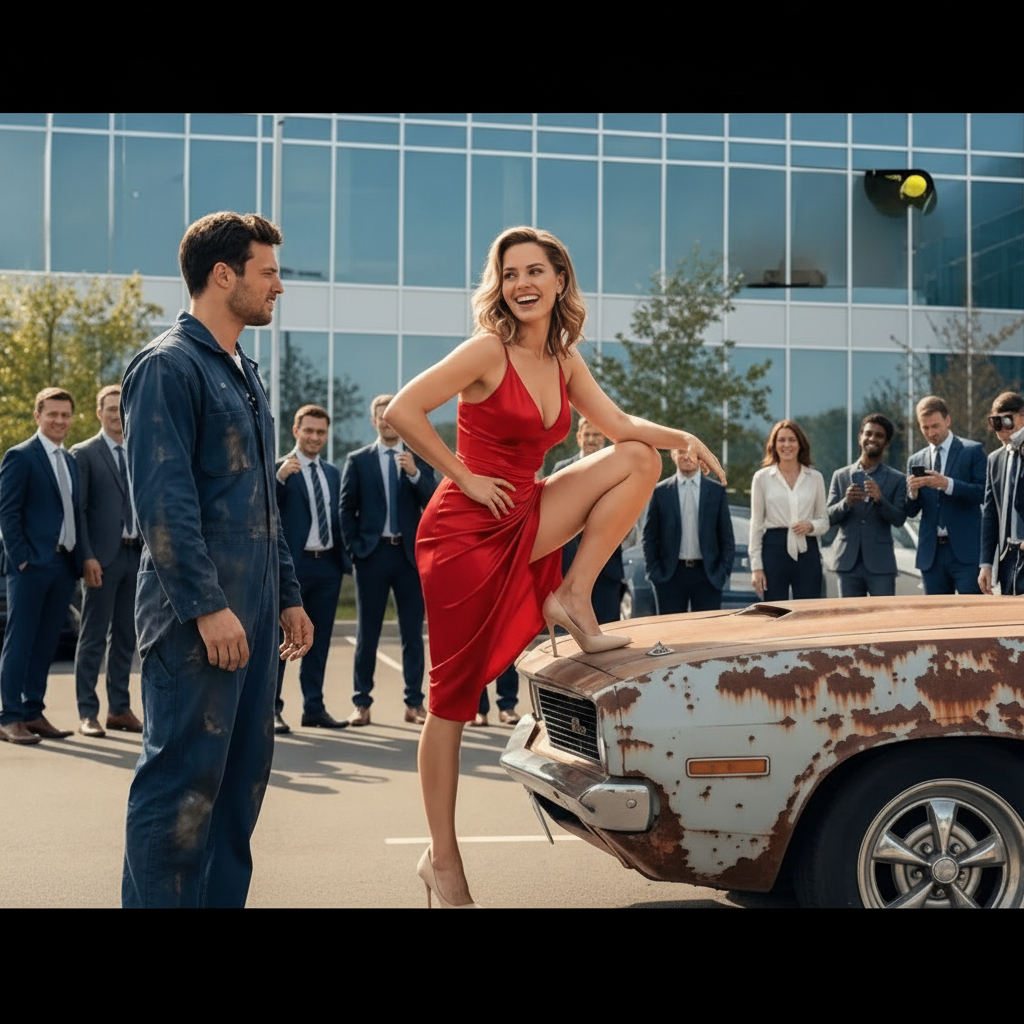 “That Car Is a Piece of Junk”—The CEO Mocks a Single Father’s Mustang… Until He Starts It Up