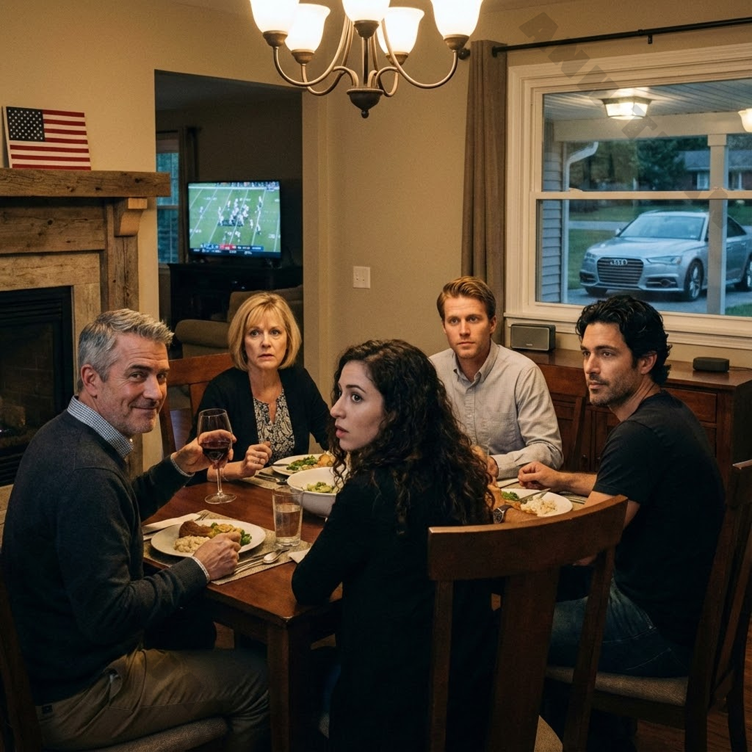 At our family dinner, my dad raised a glass to toast my older brother, calling him “the provider,” and everyone nodded like it was a truth that didn’t need debating. I smiled, waited for the applause to die down, then calmly said there was one detail everyone might want to take a second look at, because I’ve been covering $900 a month toward his Audi. No one stopped smiling, but the smiles tightened, and the whole room suddenly went quiet. That’s when the “provider” label started to sound… a lot more complicated.