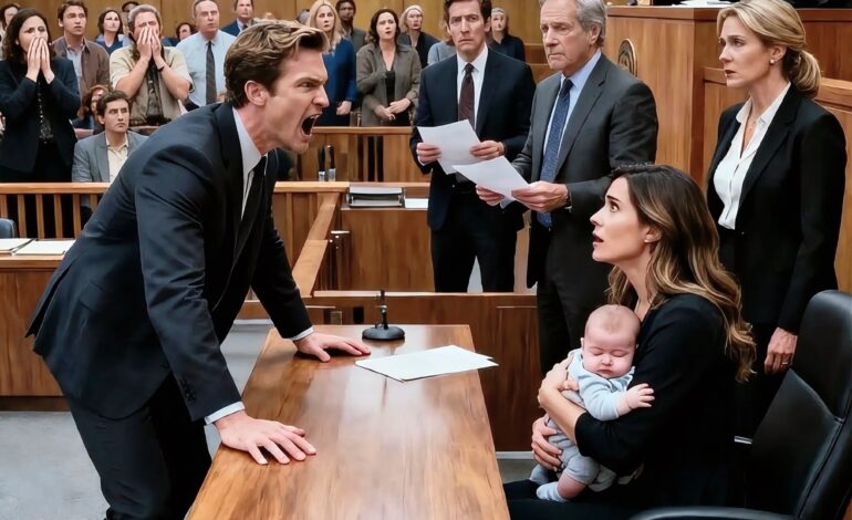 At Our Divorce Hearing, My Husband Pointed at Me Holding Our Son and Said, “Take Your Kid and Get Out” — Seconds Later, the Judge Changed Everything