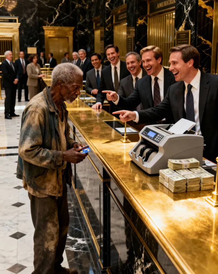 “IF YOU HAVE A BALANCE, I’LL PAY YOU DOUBLE!” — THE BANK MANAGER M0CKED THE OLD BLACK MAN… WITHOUT KNOWING HE WAS THE BANK’S CEO.