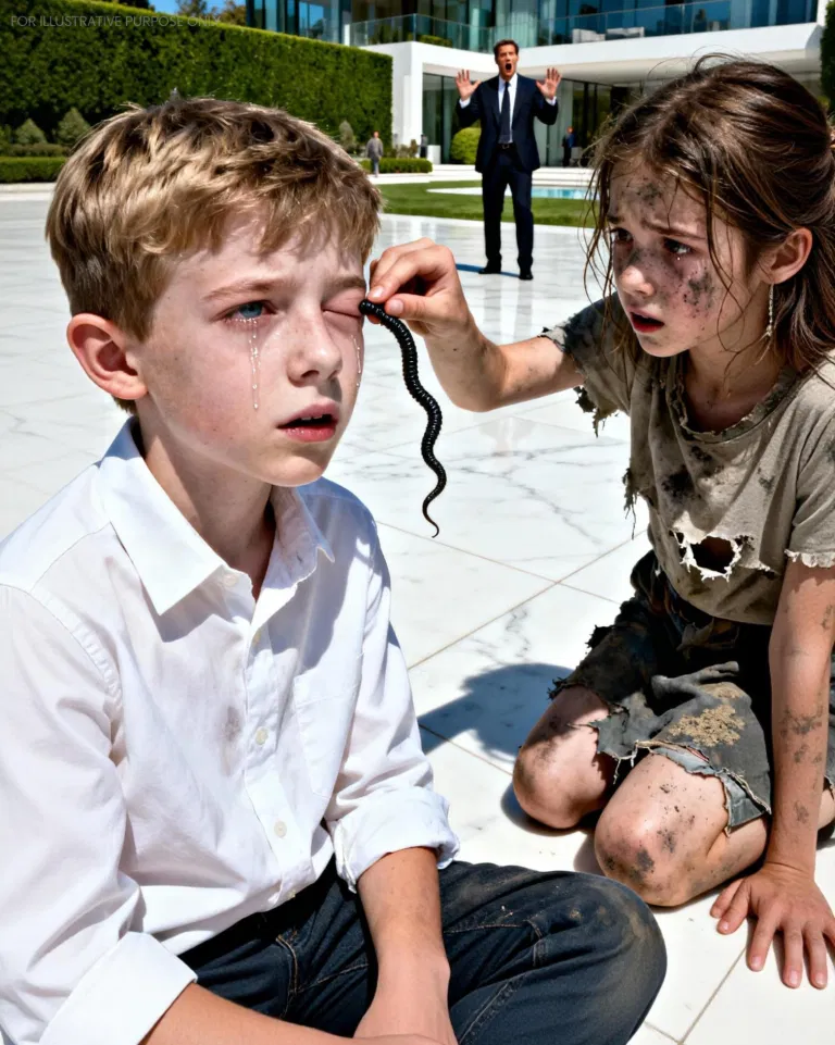 The MILLIONAIRE’S SON Was BLIND… until a LITTLE GIRL pulled something from his eyes that no one could imagine…