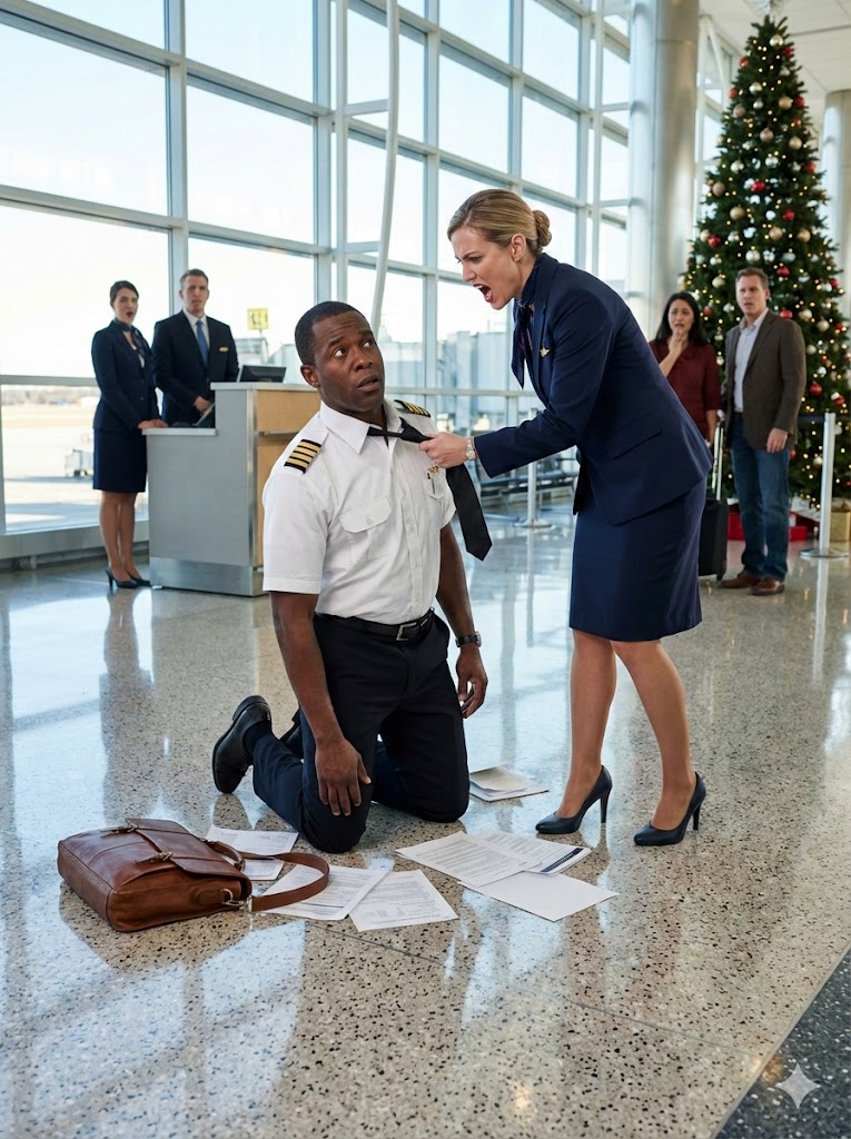 Christmas Nightmare: Racist Flight Attendant Tries to Frame a Pilot, Ends Up in Handcuffs After One Secret Call!