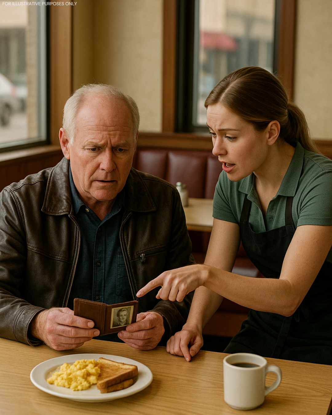 “Sir, Why Is My Mother’s Picture in Your Wallet?” – The Waitress’s Question That Unlocked a Hidden Past