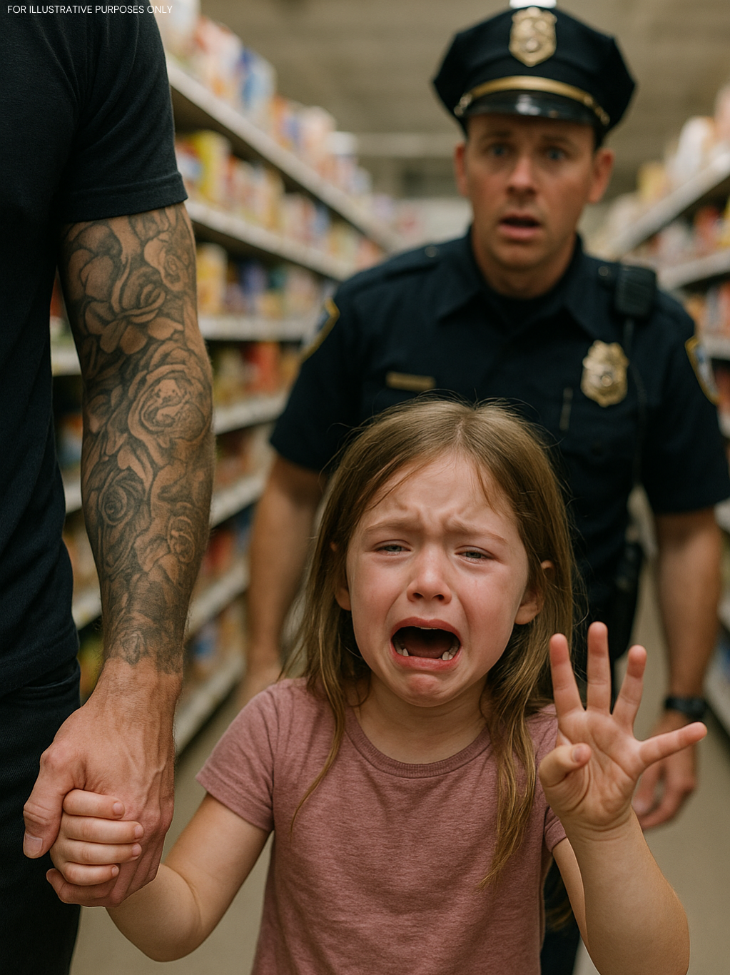 A three-year-old girl gave an S.O.S. signal at a diner. A soldier noticed and her “father’s” reaction exposed something far darker.