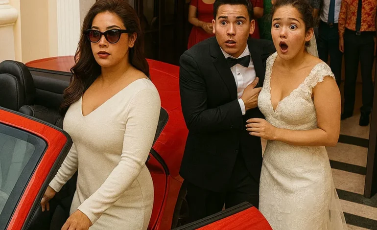 He sent his wife to the mental asylum to marry his lover, but right in the middle of the wedding she showed up in a supercar with a “gift” that destroyed everything…