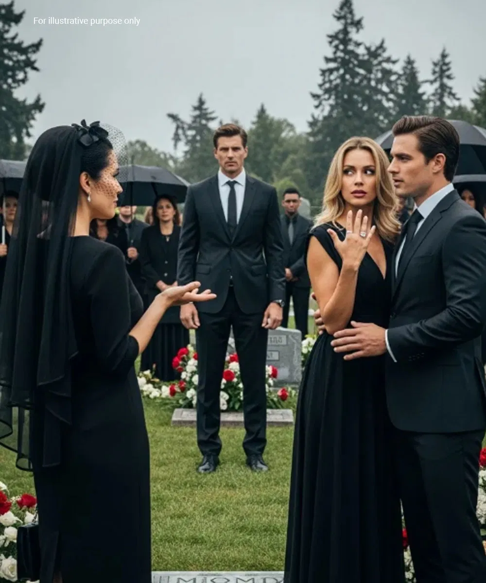 Six years ago, my sister stole my millionaire fiancé—the man I was just days away from marrying. At our mother’s funeral today, she strutted in on his arm, flashing a diamond ring and sneering, “Still single at 38?