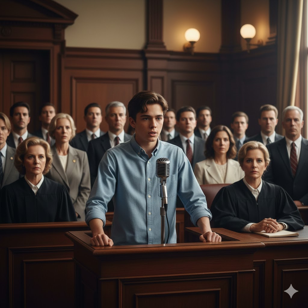 I found an abandoned baby in my apartment hallway and raised him as my own. But when his biological mother—a millionaire—came back seventeen years later, what he said in court left everyone speechless.