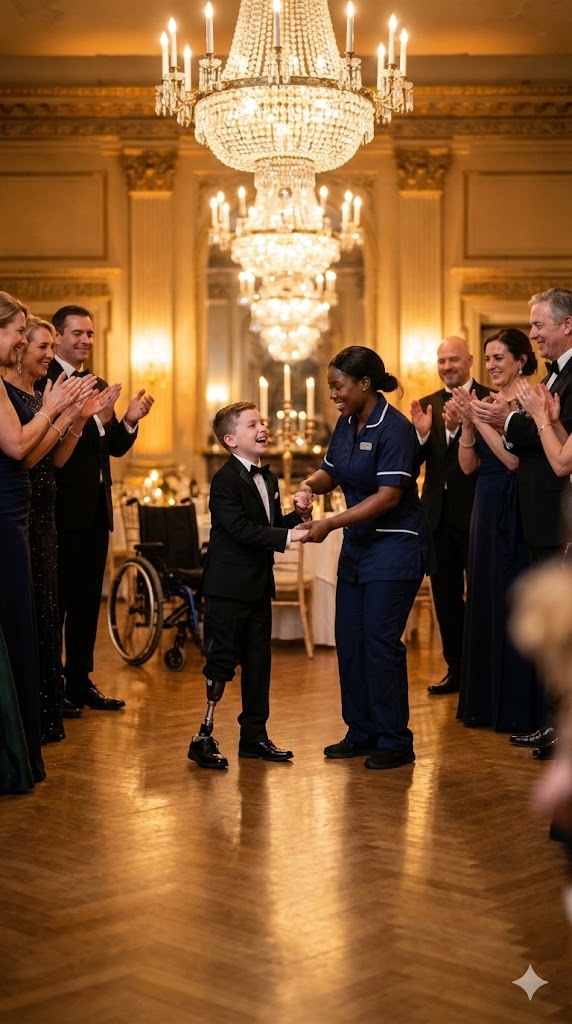 BILLIONAIRE DAD WATCHES BLACK WAITRESS LET HIS DISABLED SON LEAD A DANCE—AND HIS LIFE CHANGES FOREVER