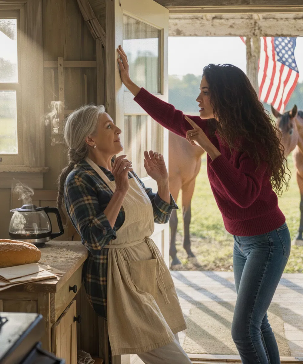 As my daughter shoved me against my own kitchen wall and said, “You’re going to a nursing home. Or you can sleep with the horses in the paddock. Pick one,” I didn’t cry.