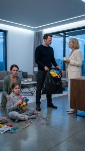 My husband’s mother never accepted my daughter as “real family,” but she smiled to our faces—until the day my husband left town. In five minutes, she destroyed the 80 handmade hats my child made for sick kids… and my husband came home with a trash bag that changed everything.