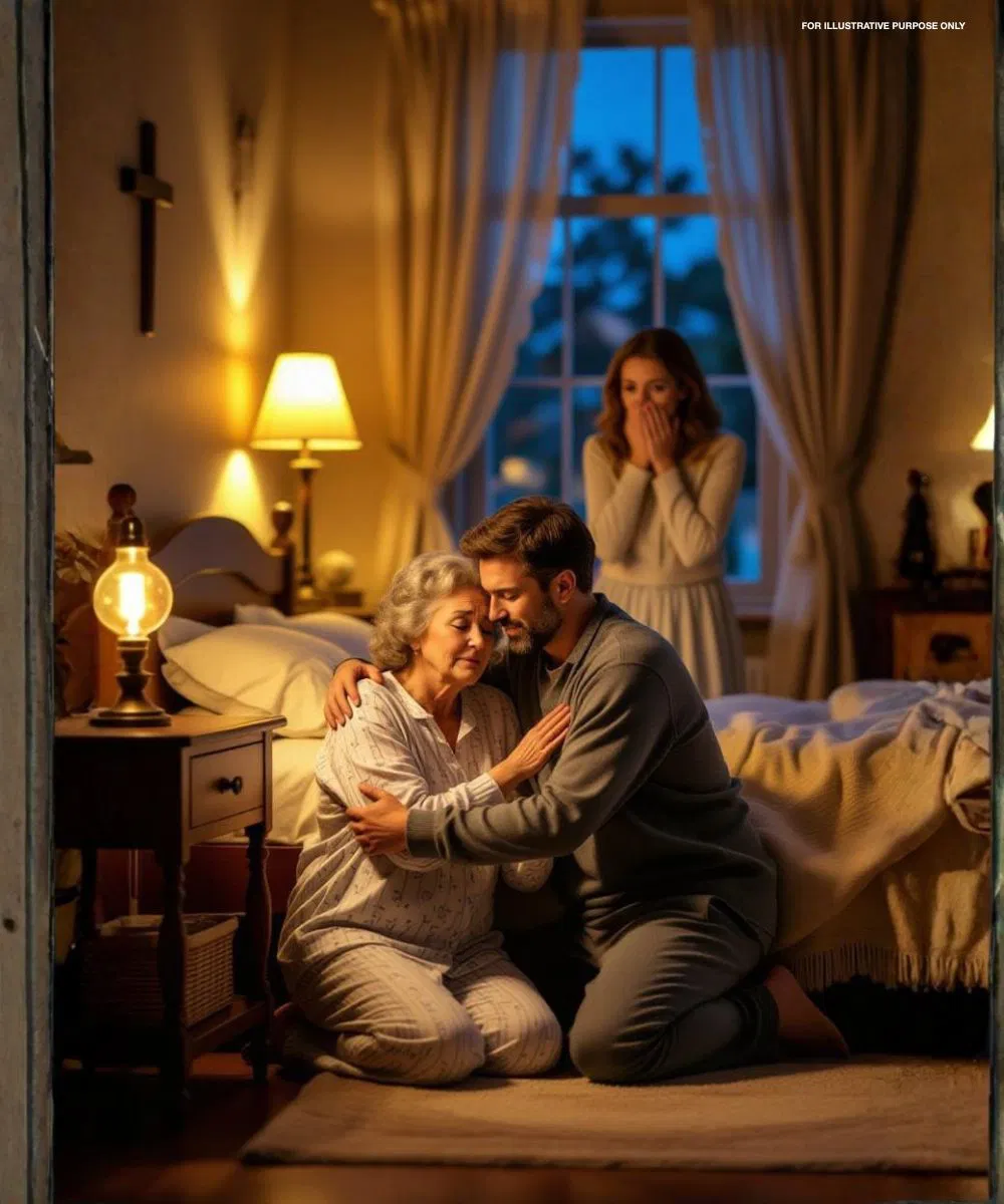 Married for a year, her husband slept in his mother’s room every night. One night, she peeked in… and discovered a sh0cking truth.