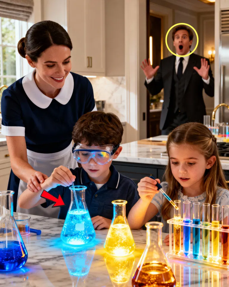 Millionaire Leaves His Sick Twins With the Housekeeper for One Day—When He Comes Home Early, He Can’t Believe What She’s Teaching Them