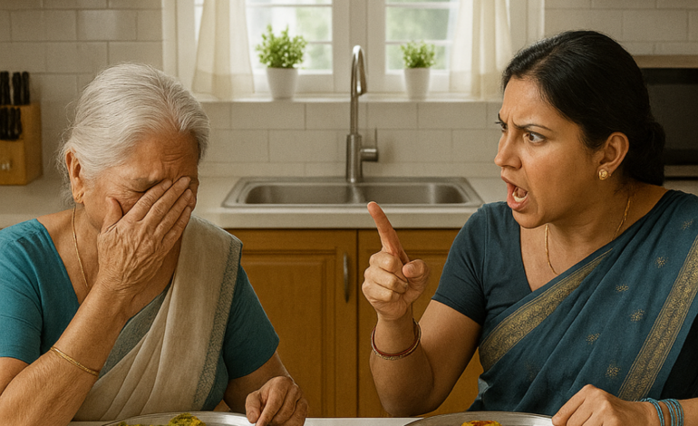 My biological mother came to visit from the countryside, but my mother-in-law scolded me: “Go to the kitchen and eat” – then I did something that shocked my mother-in-law