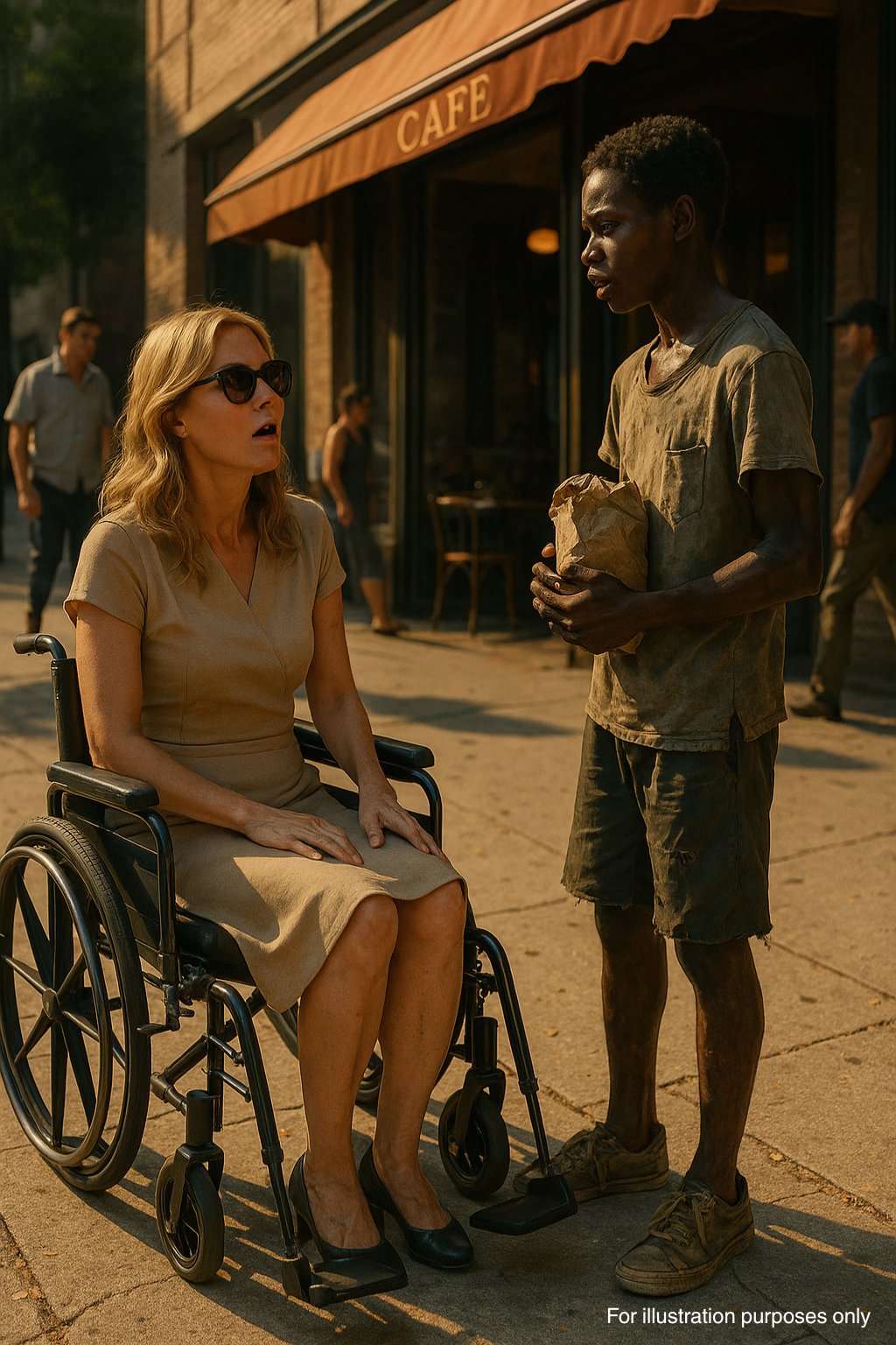 The poor boy asked the paralyzed millionaire: “Can I cure you in exchange for your leftover food?” She smiled… and then everything changed