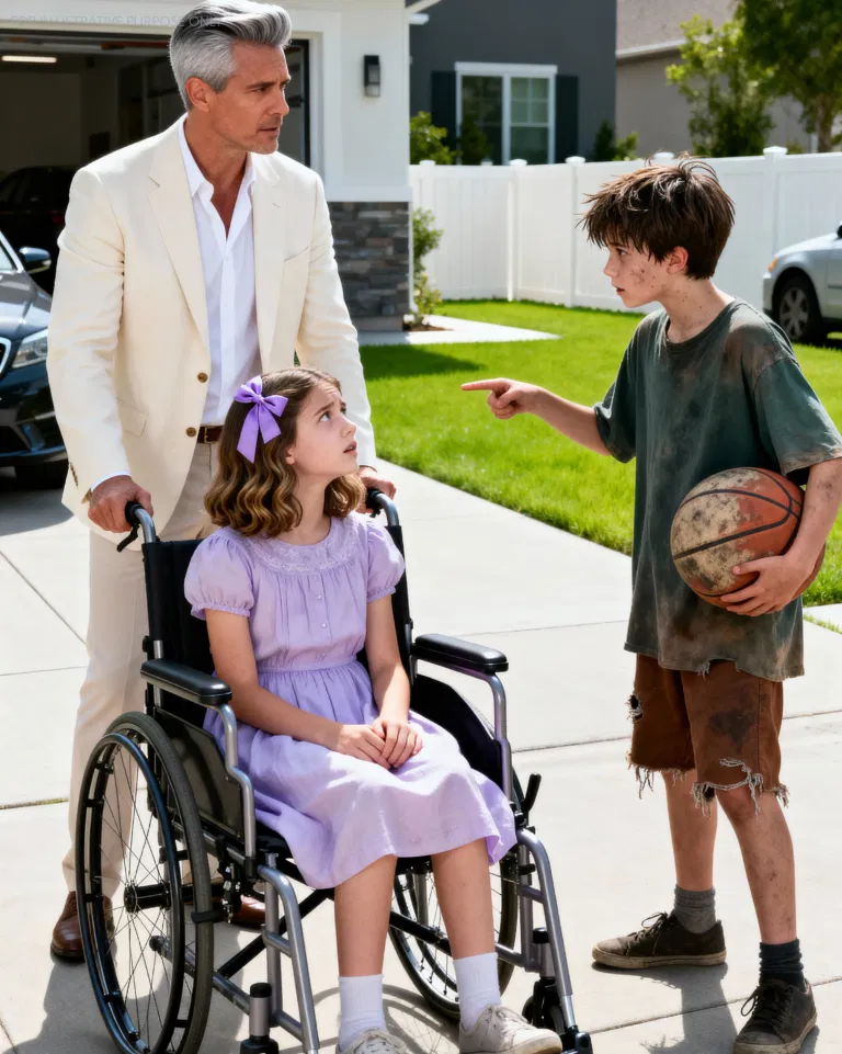 “LET ME PLAY WITH YOUR DAUGHTER, AND I’LL MAKE HER WALK!” pleaded the street boy to the millionaire. What happened next left everyone speechless…