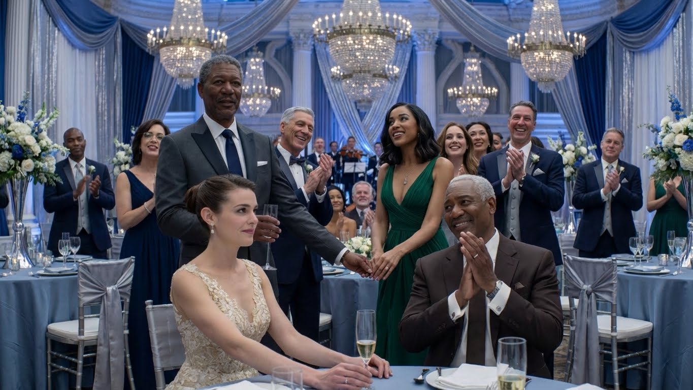 At our wedding my husband raised his glass and said, “This first dance is for the woman I’ve secretly loved for ten years” — then he walked straight past me, offered his hand to my sister, and the entire ballroom applauded like I was just decoration… so I leaned down to my father and asked one question that turned his smile to stone.