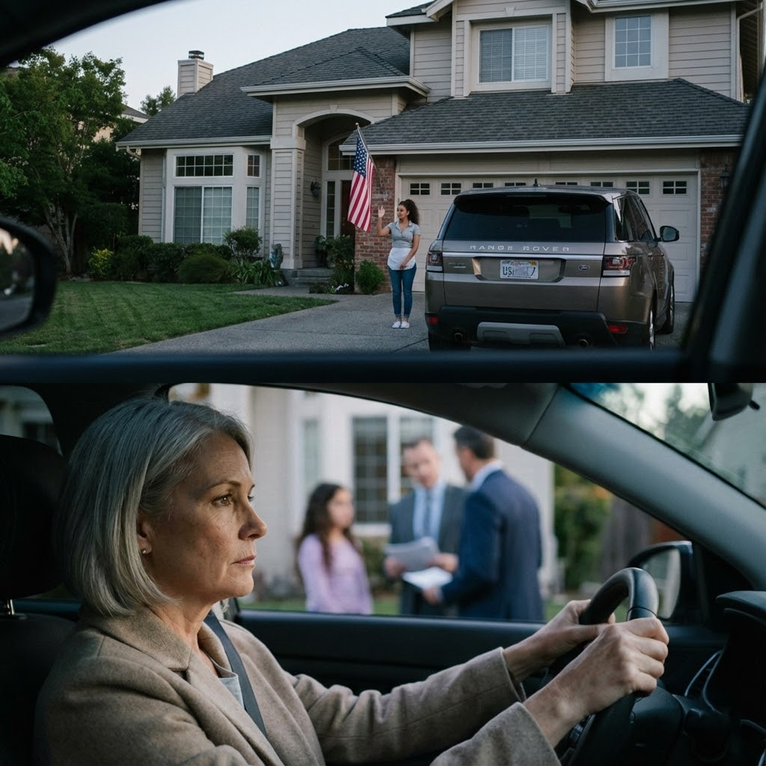 After a year of silence, my daughter suddenly invited me to dinner. The moment I reached the door, the maid gently caught my hand and whispered, “Please don’t go in. Leave now.” I still assumed it had to be some kind of misunderstanding, until I saw the curtains shift and heard a dry, unsettling noise from inside. Instinct kicked in. I stepped back, got into my car, and watched from a distance. Five minutes later, I finally understood why.