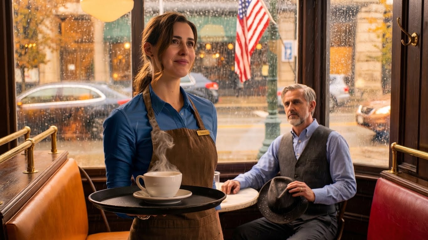 A Waitress Paid for an Old Man’s Coffee—Days Later, He Changed Her Life Forever