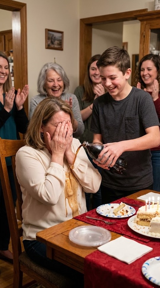 At a family gathering, my nephew deliberately poured a drink over me while everyone looked on and laughed. Eight hours later, the same people were calling nonstop, begging me to forgive the “idiot,” because what I did afterward was the last thing they ever expected.