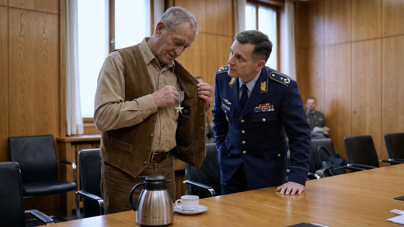 Old Man Was Serving Coffee To The Generals — Until One Spotted the Silver Star on His Uniform