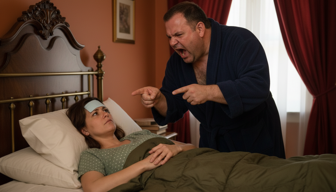 “I Was Burning With Fever and Barely Able to Stand—But When My Husband Yelled at Me for Not Cooking Dinner, I Finally Reached My Breaking Point… And What Happened Next Changed Our Marriage Forever”