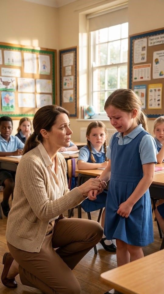 A 6-Year-Old Girl Wouldn’t Sit for Days. When She Fell in P.E., She Begged Me, “Please Don’t Tell.” I Lifted Her Shirt and Saw the Marks. “The Chair Has Spikes,” She Whispered. Her Uncle Said the Courts Belonged to Him. I Dialed 911—Thinking I Was Saving Her, Not Realizing I’d Just Started a War.