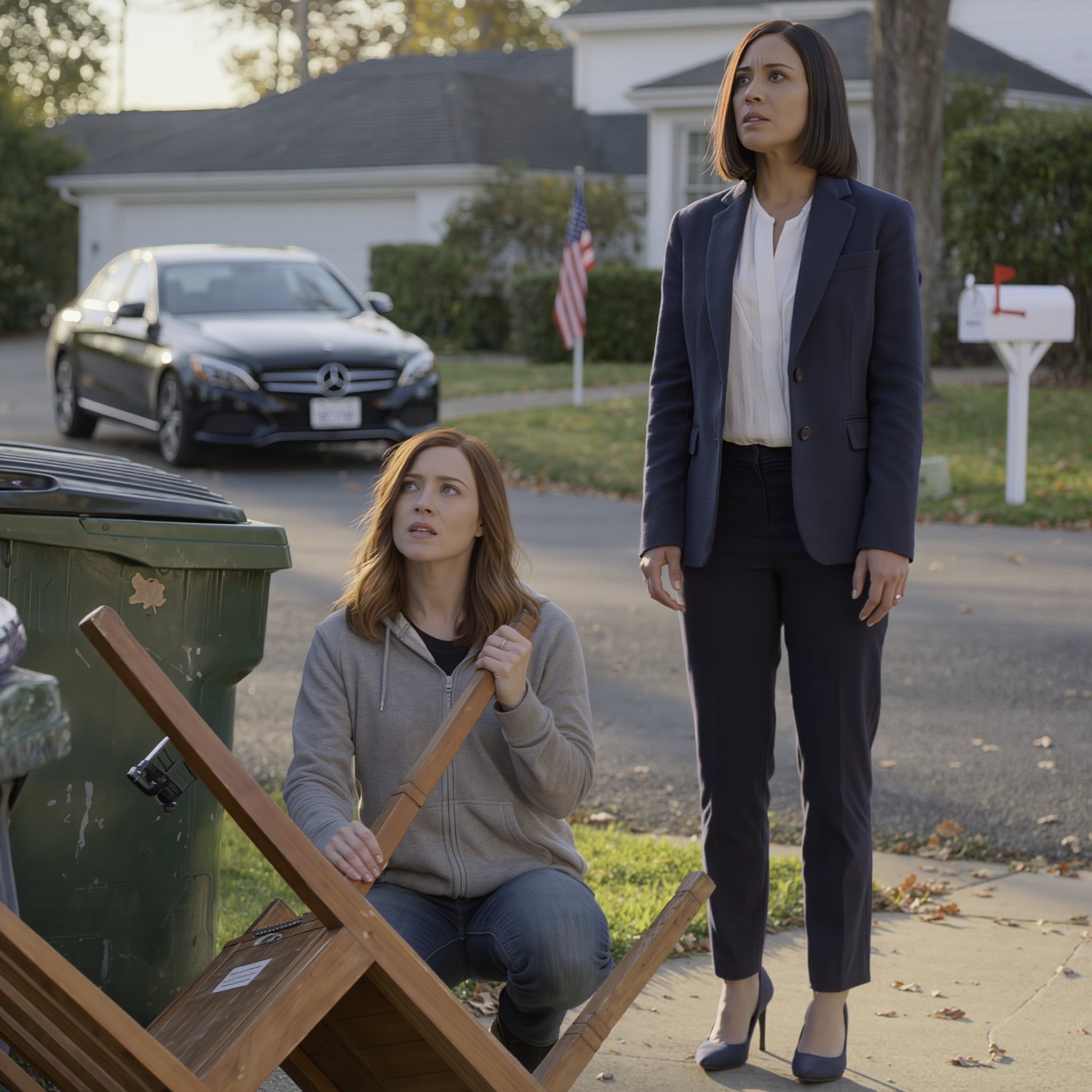 After my divorce, my ex-husband and his high-priced lawyers made sure I walked away with nothing. “No one wants a woman with nowhere to go,” he said like it was the final word. Days later, while I was digging through a trash bin just to find something I could sell, a woman in a polished coat approached me. “Excuse me,” she said softly. “Are you Sophia Hartfield?” When I nodded, she smiled like she’d been looking for me. “Your great-uncle in New York just passed away,” she said. “He left you his mansion, his Ferrari, and his $47 million estate—but there’s one condition…”