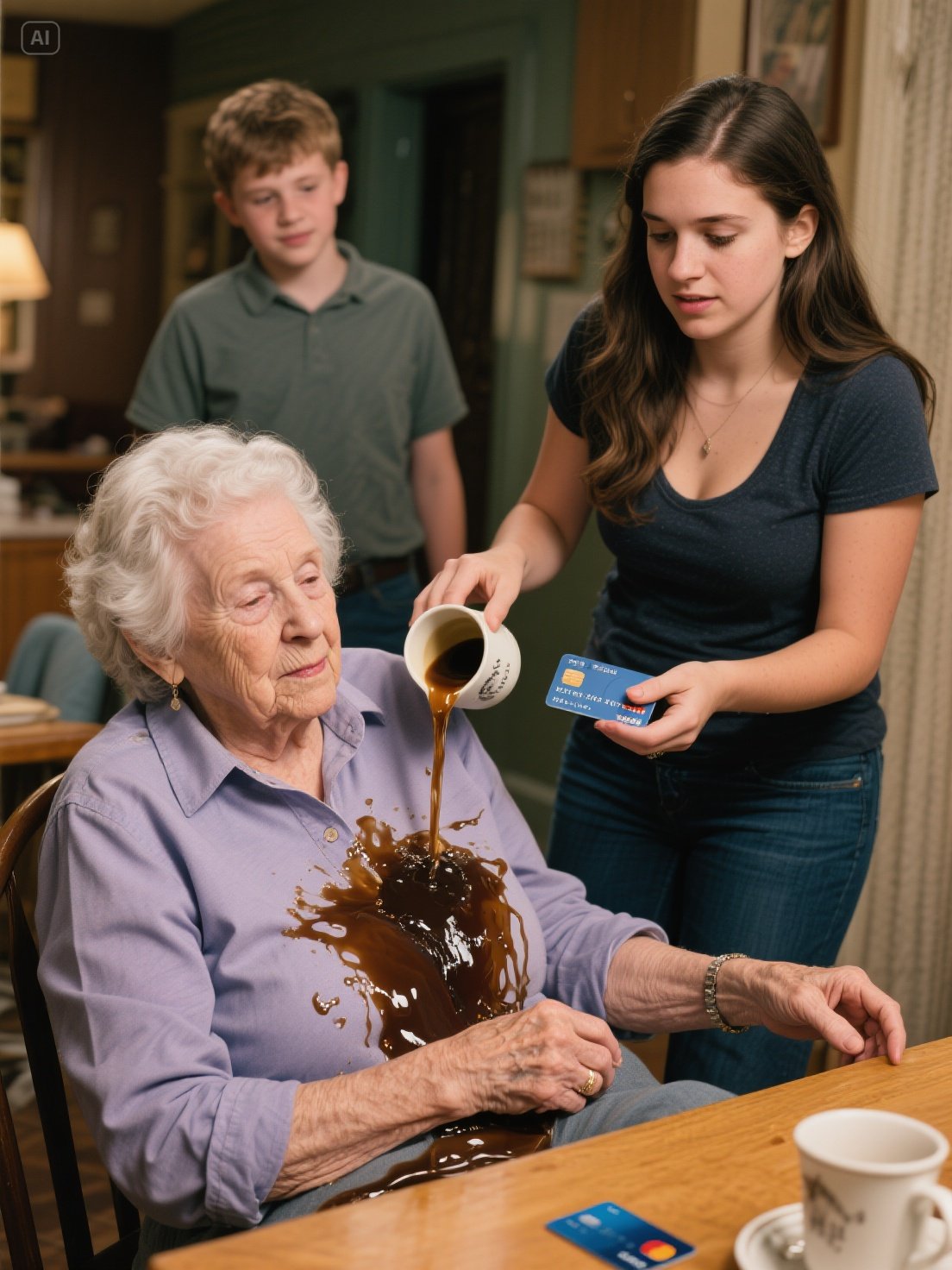 My Daughter Hurled Scalding Coffee at Me After I Refused Her My Credit Card — What She Discovered Days Later Left Her Shaken