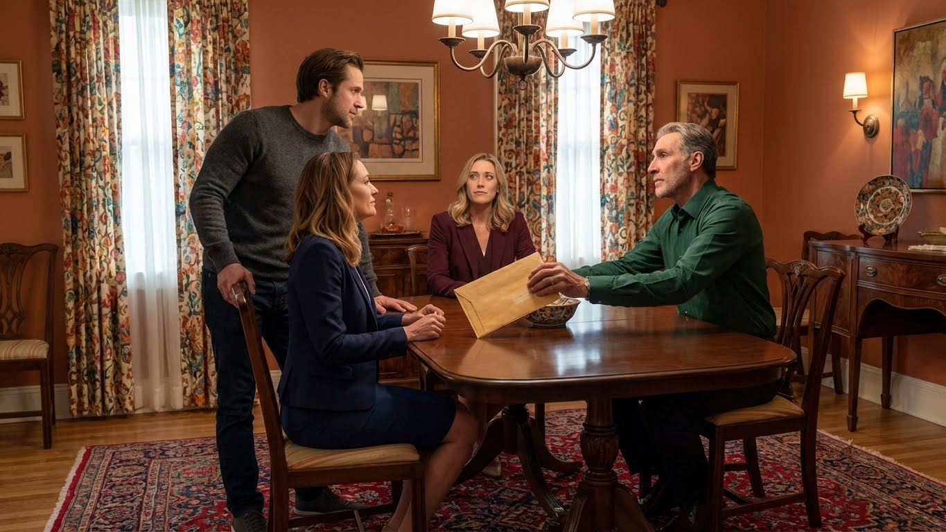 At Sunday family dinner, my dad didn’t even look at me when he slid a thick envelope across the oak table. It didn’t stop at my place setting. It landed in front of my sister, Sarah, like a trophy. “We gave your wedding money to her,” he said, calm as if he were passing the salt. “She deserves a real wedding.” Mom nodded. Sarah’s smile lit up the chandelier. I stayed still, because if I moved I might shatter, and Marcus, my fiance, squeezed my hand under the table like he could hold me together.