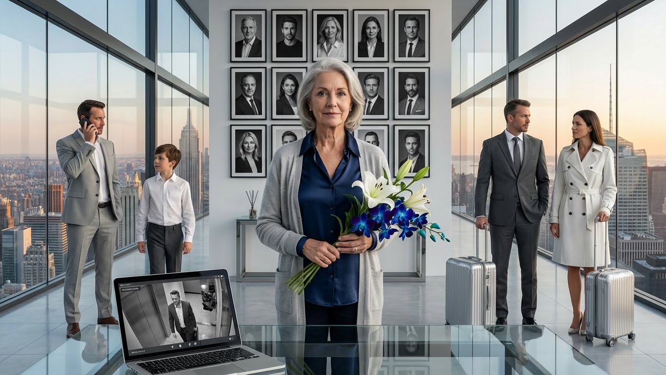 On a quiet mountain morning my son and his wife showed up with suitcases and a stranger in a suit and said, “Mom, we heard you bought a luxury place in the Rockies—let’s reconnect,” but through my own security feed I heard that stranger whisper, “If she refuses, we move her into a facility, call it ‘for her own good,’ and take the land,” and my blood went ice-cold.