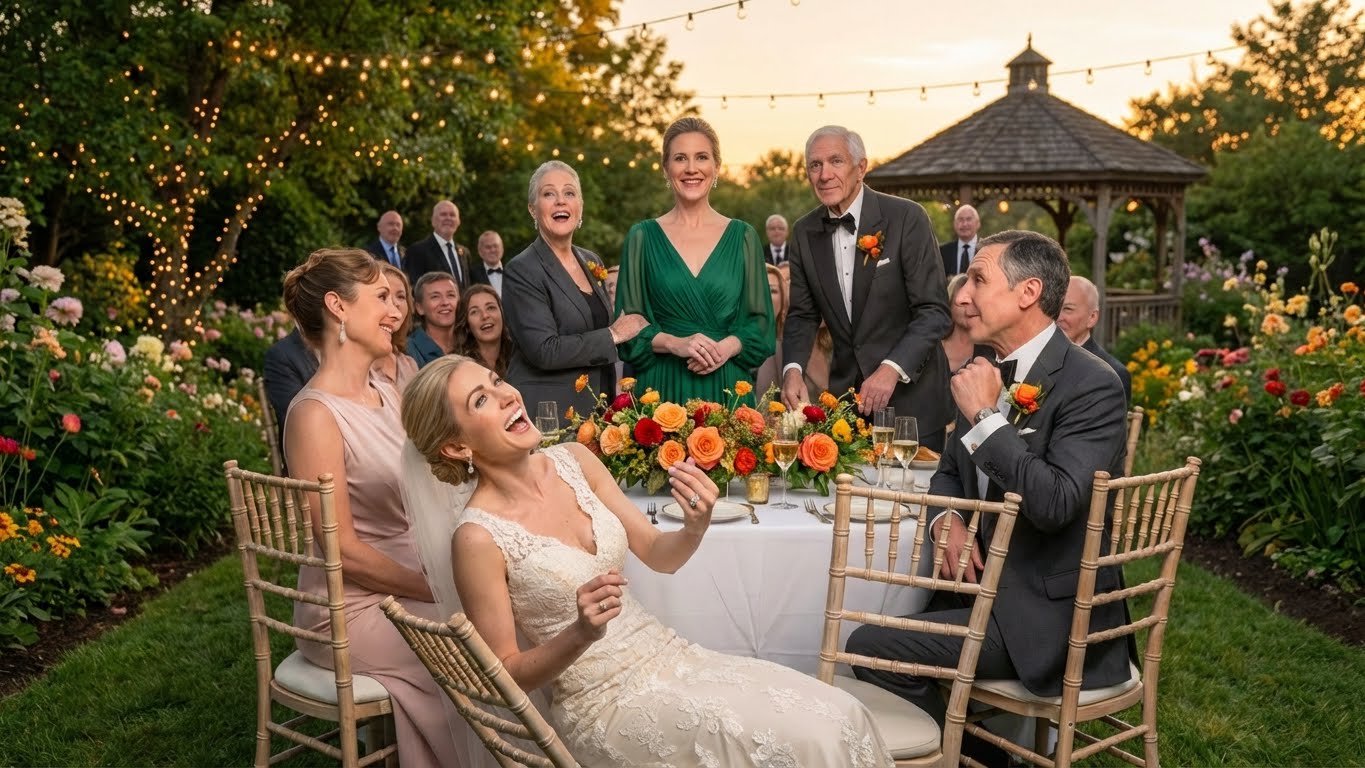 My sister texted, “Don’t come to the rehearsal dinner; my fiance’s dad is a federal judge and you’ll embarrass us,” so I stayed silent, put on a navy dress anyway, walked into Rosewood Manor beside the mentor who actually raised me, and watched my parents pretend I didn’t exist, until the silver haired judge at the head table stood up, stared straight at me, and said, “Your Honor,” and my sister’s smile collapsed mid laugh.