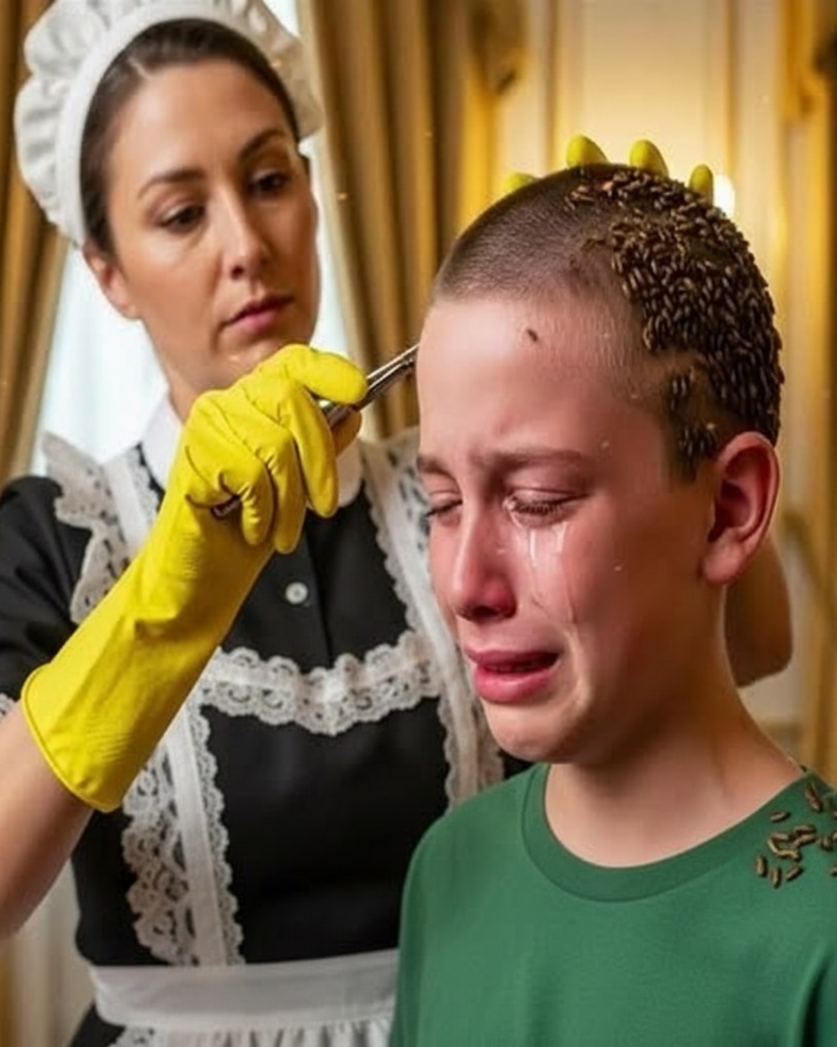 The son of the billionaire was suffering unbearable pain, until the nanny removed something mysterious from his head…