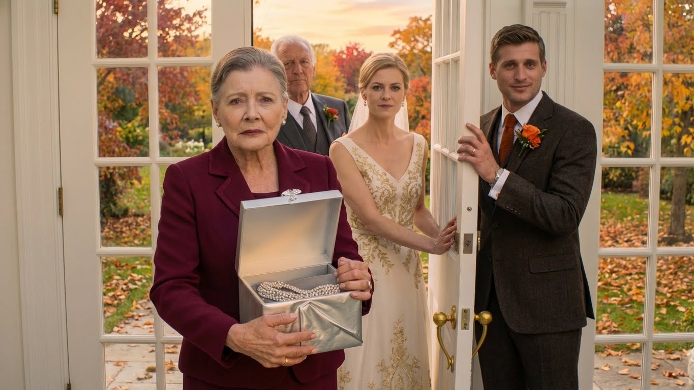 At my daughter’s $32,000 garden wedding, she looked me in the eye and said, “Mom, Dad—you’re not invited,” and I walked out holding her grandmother’s necklace… because she forgot one tiny detail about whose names were still attached to every single vendor