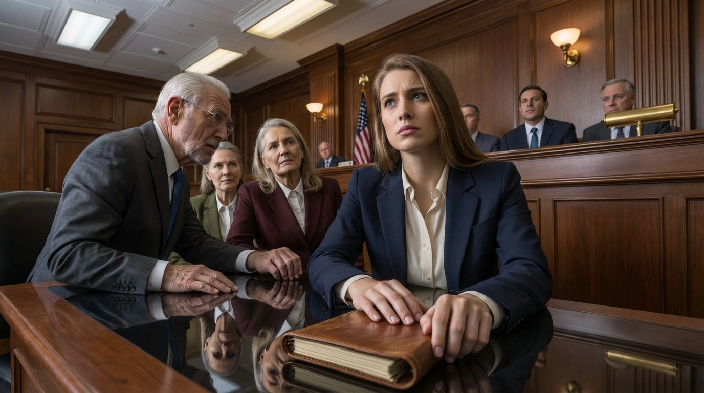 At the Los Angeles county courthouse, my TV-famous parents sat smiling like they’d already reclaimed what my grandfather left me, until the judge’s eyes landed on the worn leather journal in my bag and he murmured, “Wait… you’re her?”