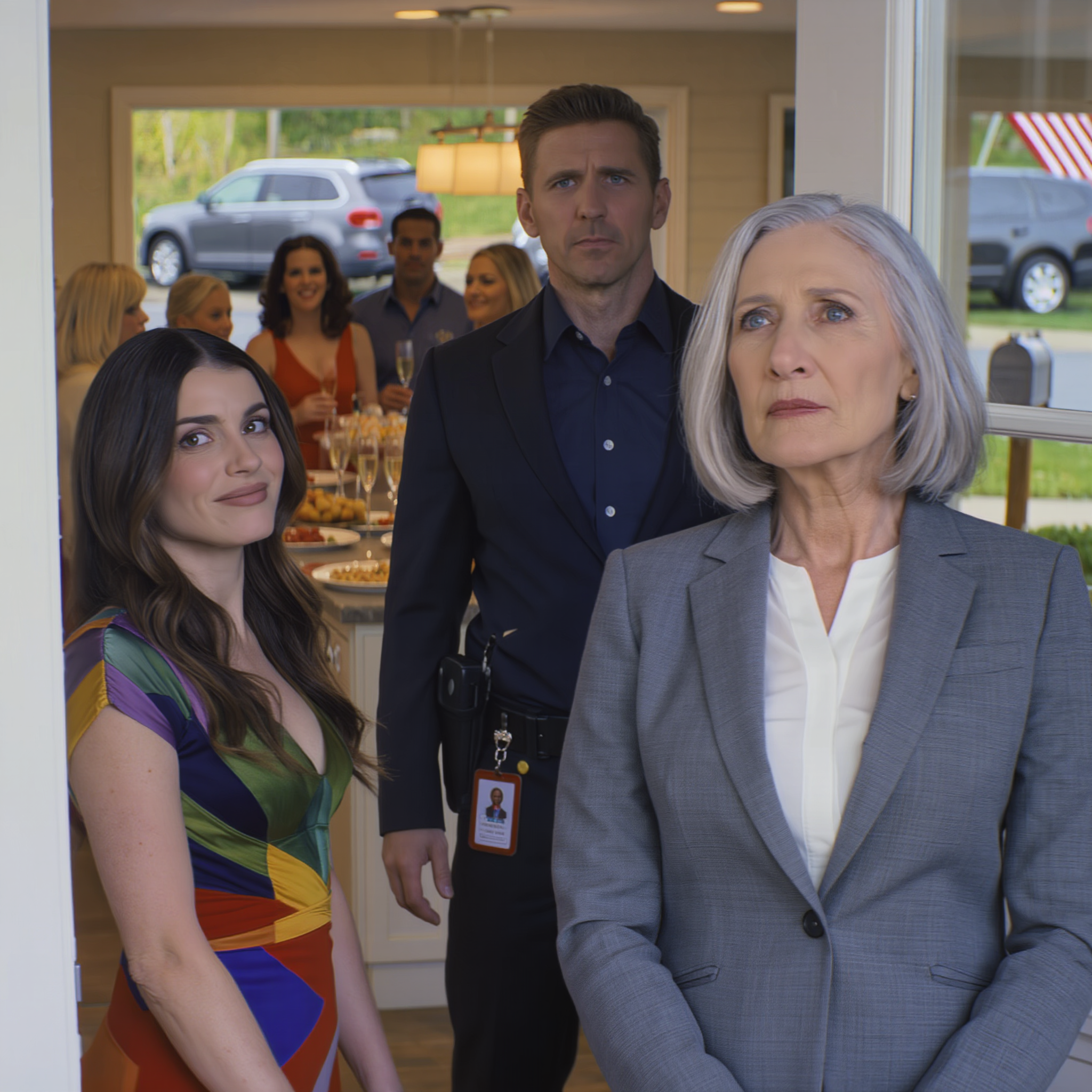 My daughter put a $950,000 home loan in my name to buy that house. On her housewarming day, she looked at me and asked, “How did you get in here?” I only tipped my chin toward the court officer walking beside me, and her face turned white instantly, and…