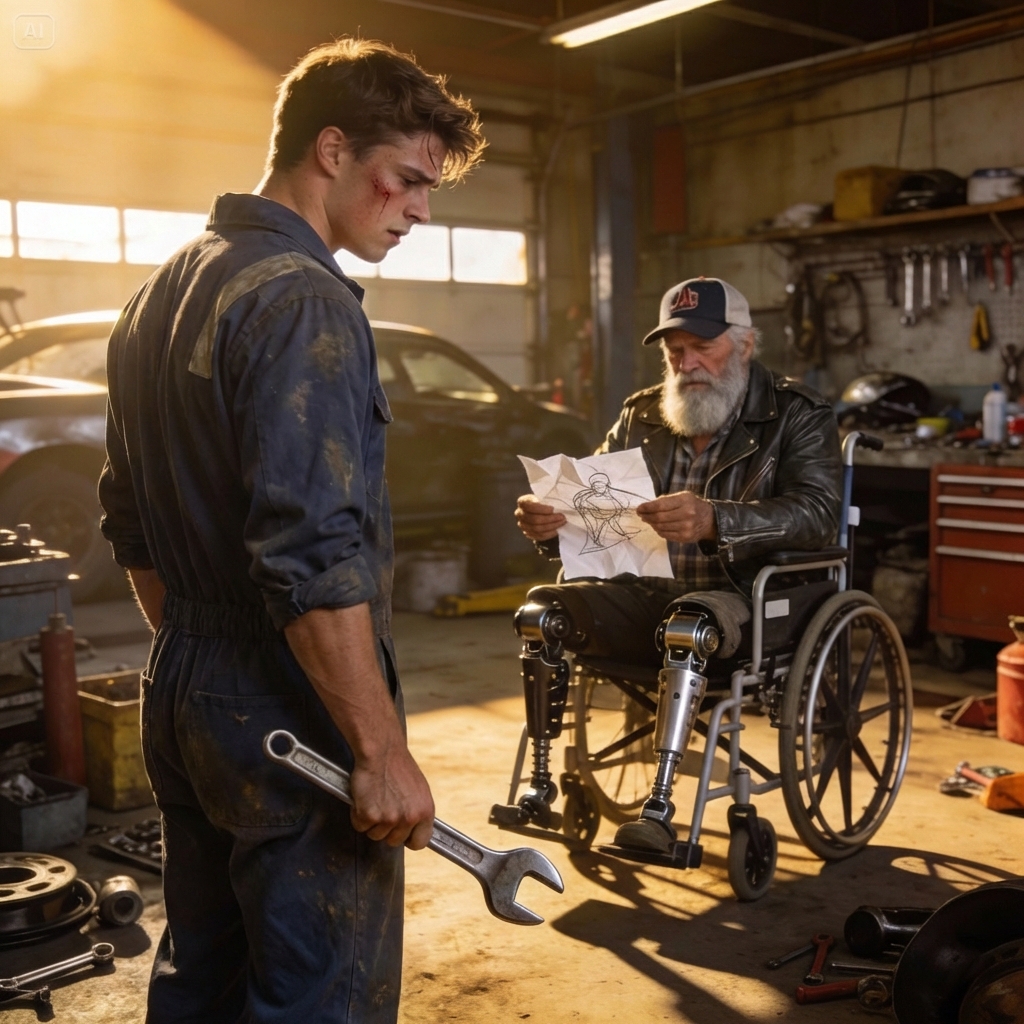 My mom always told me to never go looking for ghosts, but today, a ghost rolled right into my auto shop. He wanted a custom job—a wheelchair built from motorcycle parts