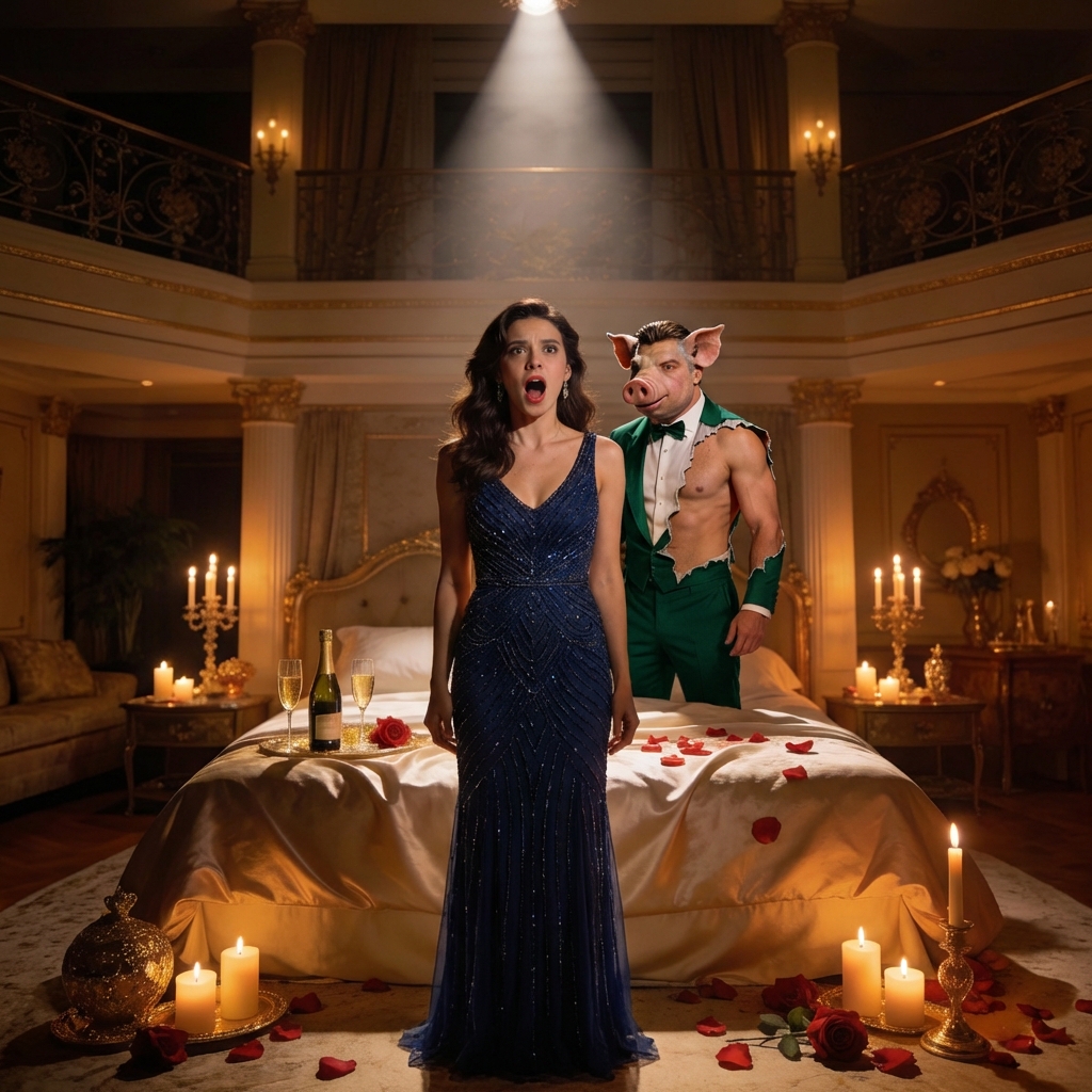 SHE WAS FORCED TO MARRY THE “PIG BILLIONAIRE” TO PAY OFF HER FAMILY’S DEBTS — BUT ON THE NIGHT OF THEIR ANNIVERSARY, SHE SCREAMED WHEN HE REMOVED HIS “SKIN,” REVEALING THE MAN EVERYONE DREAMED OF